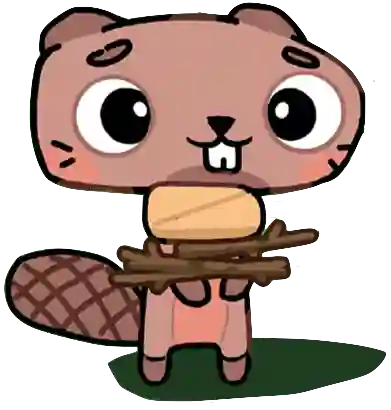 Image of the beaver character in the game The Rabbit Haul