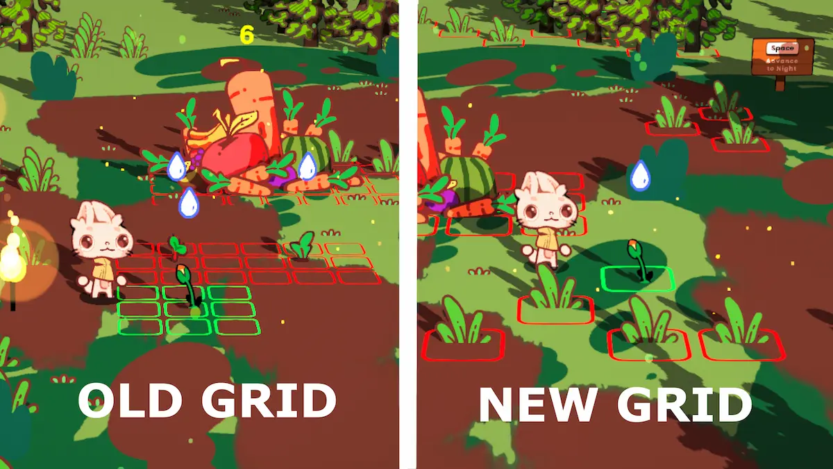 Image comparing the old grid and the new grid