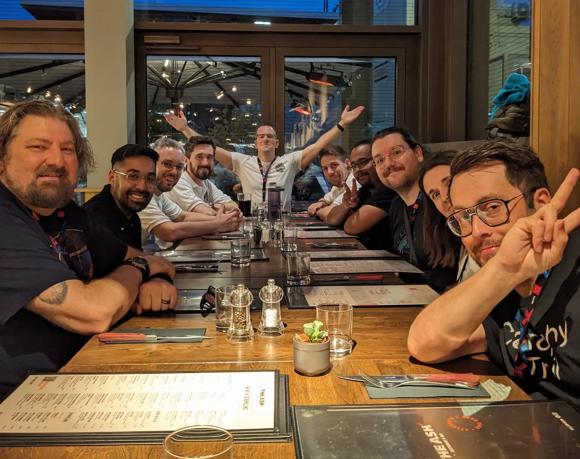 Photo of the Edmonton cohort that showcased at Gamescom 2023