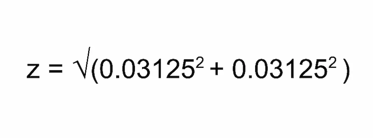 Image showing the formula we used to find the magic number