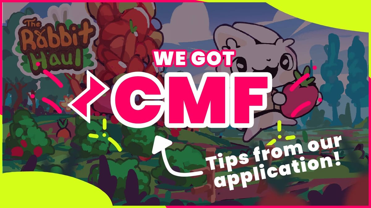 Image that says "We got CMF," and that we will share tips from our application in this blog post.